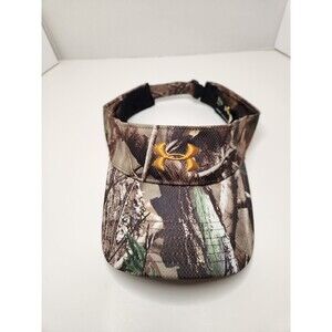 Under Armour Hat Cap Strap Back Visor Men's OSFA Stretch Camo Hunting Outdoors